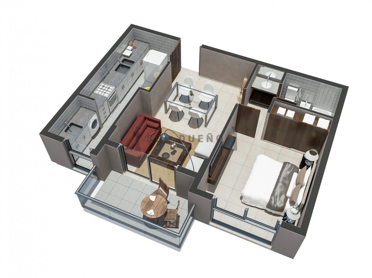 Venta Dean Funes 847 Departamento 1 dormitorio con cochera [SER DUEÑO]